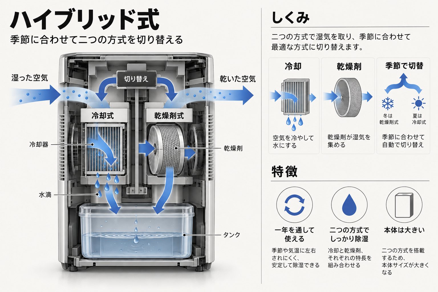 ハイブリッド式の仕組み