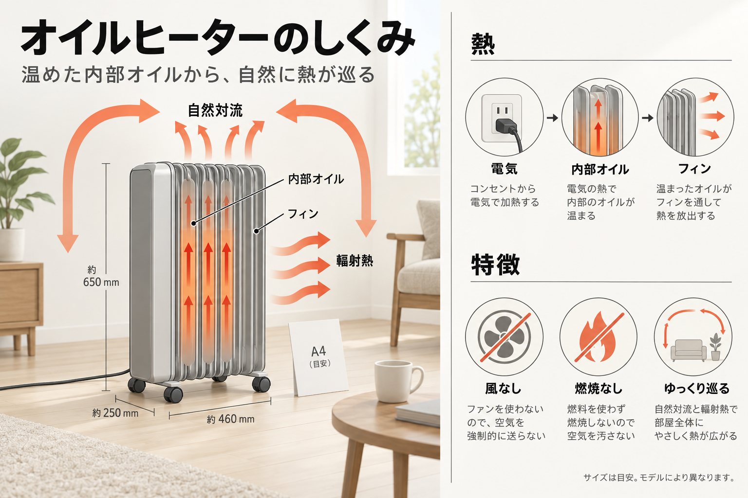 オイルヒーターの仕組み