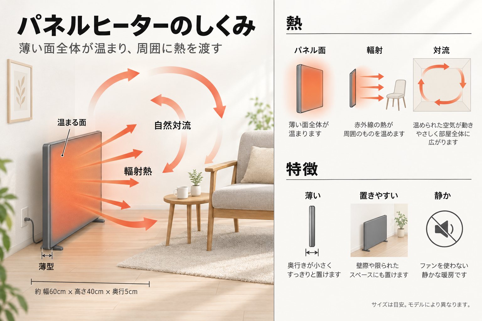 パネルヒーターの仕組み